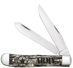 U.S. Army Embellished Smooth Natural Bone Trapper