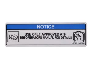 DECAL,BRAKE FLUID SPEC NA