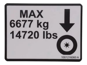 DECAL,MAX TIRE LOAD