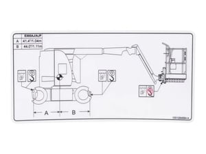 DECAL,LIFT DIAGRAM E300