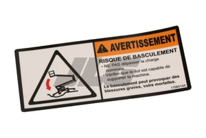DECAL,TIP-OVER ENG/FRE