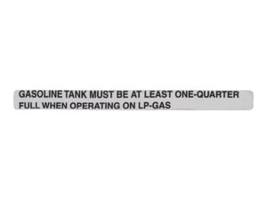 DECAL,GASOLINE LEVEL UL