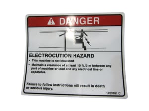 DECAL,DANGER-ELEC. HAZARD