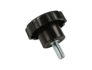 KNOB, BLACK PLASTIC -