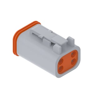 57M7535: Gray Internal Electrical Connector Terminal, 4 Cavities