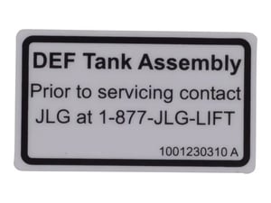 DECAL,DEF TANK SERVICE