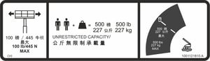 DECAL,WARNING DUAL CAP.