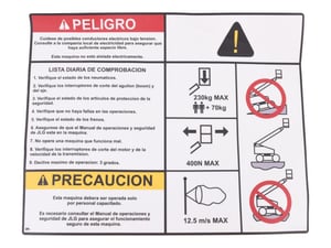 DECAL,DANGER/CAUTION (SPA)
