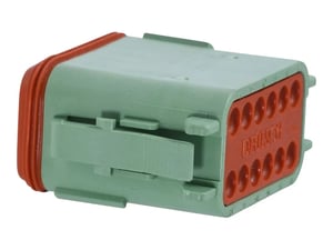 TERMINAL,12 POS PLUG C (GREEN)