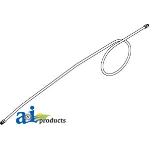 Fuel Line, Strainer To Carburetor w/ Nuts