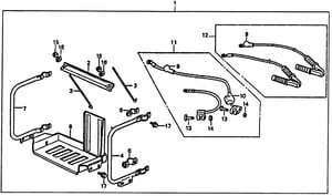 PIPE, FR. BATTERY GUARD (NOT AVAILABLE)