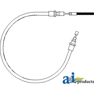 Cable; LH Hand Brake