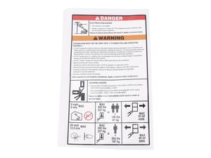 DECAL,SAFETY INSTRUCTIONS ANSI