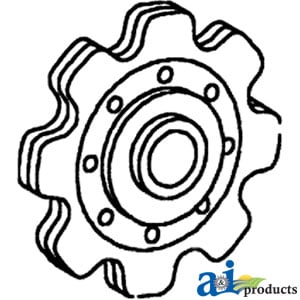 Sprocket, Lower Idler Gathering Chain