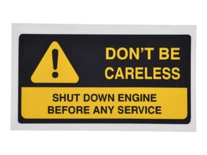 DECAL, DON'T BE CARELESS -
