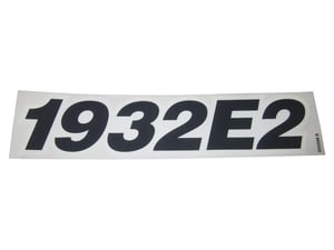 NAMEPLATE,MODEL TAG 1932E2