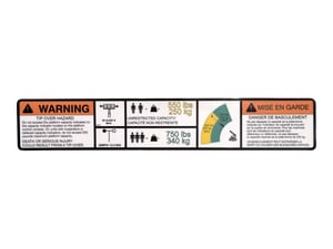 DECAL,WARNING DUAL CAP.