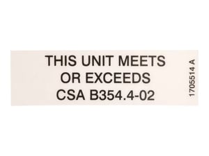 DECAL,CSA (BOOMS)