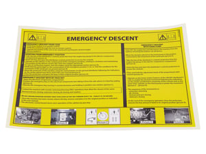 DECAL,MANUAL DESCENT GB