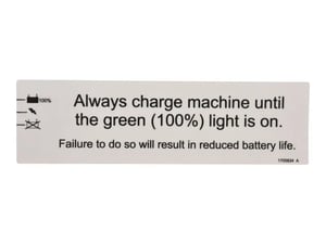 DECAL,BATTERY CHARGING