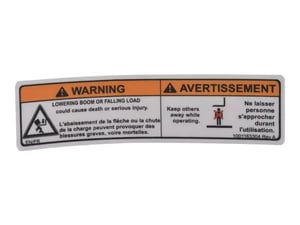 DECAL,WARNING CRUSHING HAZARD