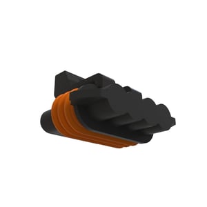 57M7364: Black External Electrical Connector Housing, 4 Cavities