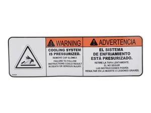 DECAL,WARNING HOT FLUID (SPAN)