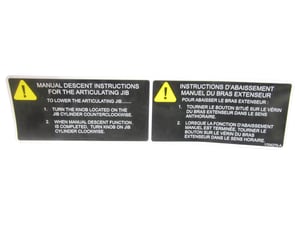 DECAL, MANUAL DESCENT