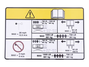 DECAL,CAPACITY,SINGLE EXT