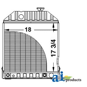 Radiator W/Cooler (Rear Fittings)