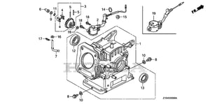 CYLINDER ASSY. (OIL ALERT) (NOT AVAILABLE)
