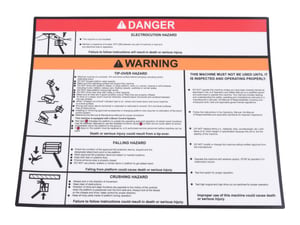 DECAL,WARNING (PLT) ENG