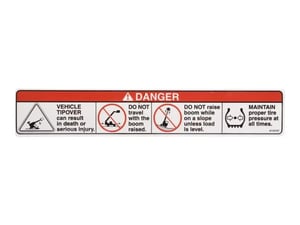 DECAL TIP OVER HAZARD