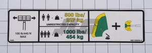 DECAL,WARNING DUAL CAP.