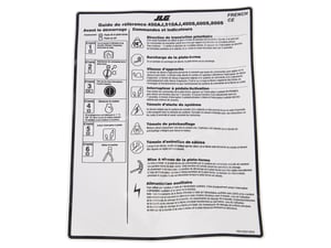 DECAL,QUICK START GUIDE