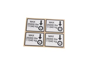 KIT,DECAL MAX TIRE LOAD 1200SP
