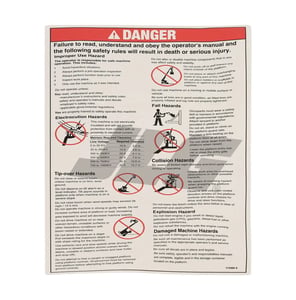 GN-DECAL,DANGER GEN SAFETY