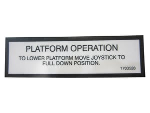 DECAL,LIFT DOWN