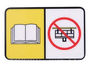 DECAL,NO PIPE RACKS
