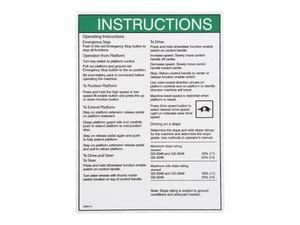 DECAL,OPERATING INSTRUCTIONS