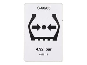 DECAL,TIRE PRESSURE S60