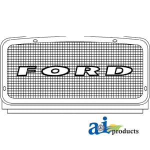 Grille, Front w/ Red Letters