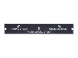 PLATE, ORBITRAL STEERING -