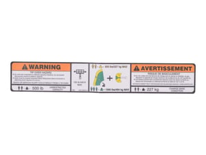 DECAL,WARNING DUAL CAP.