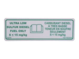 DECAL,ULTRA LOW SULFUR FUEL