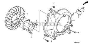 PULLEY, RECOIL STARTER