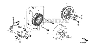 WIRE HARNESS ASSY., GENERATOR