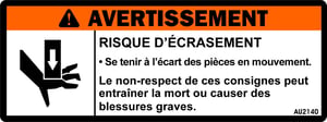 DECAL,HAND CRUSHING HAZARD FR