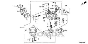 Image of 16100-Z8V-A01