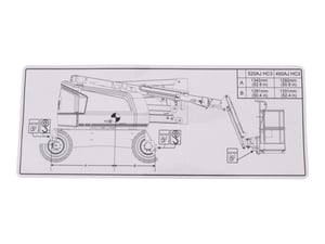 DECAL,450AJ HC3 LIFT DIAGRAM